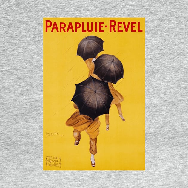 Parapluie - Revel - Vintage French Umbrella Advertising Art by Naves